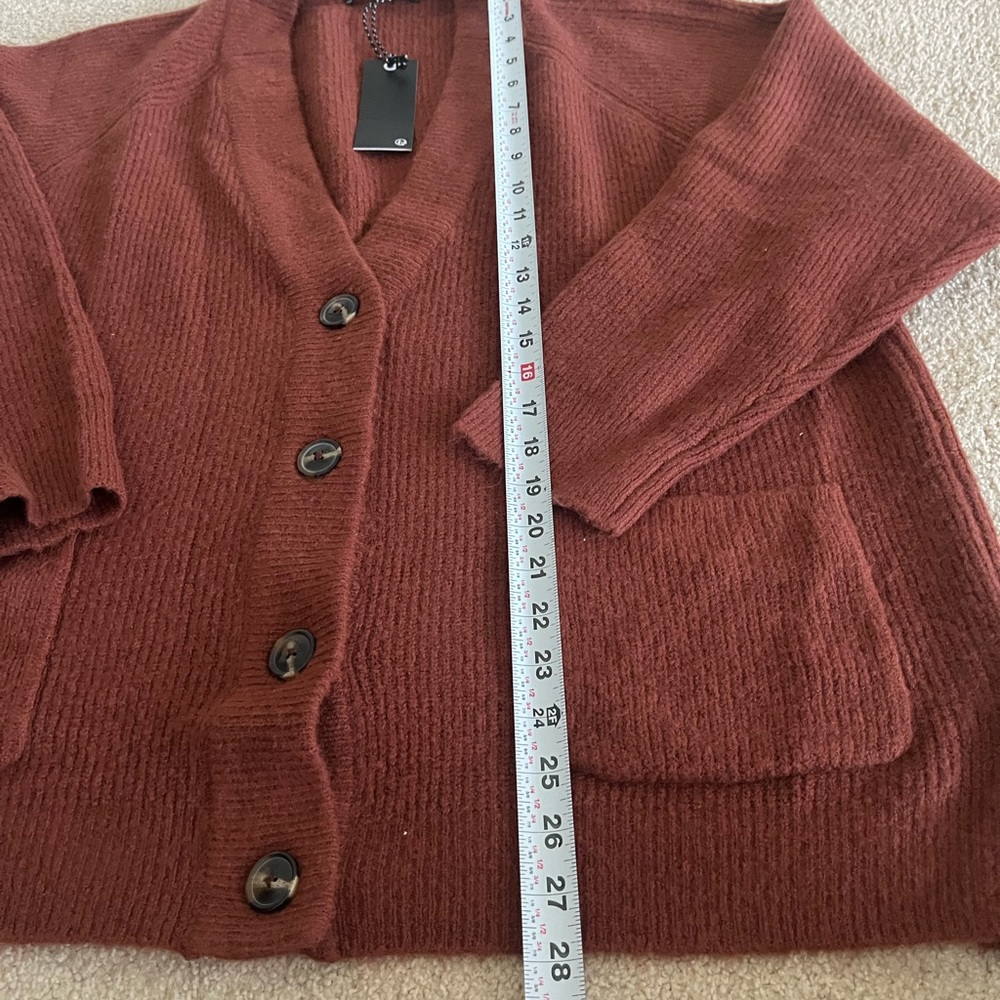 Rust Button-Up Cardigan - Picture 2 of 4